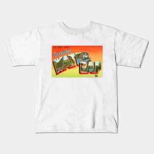 Greetings from Delaware Water Gap, Pennsylvania - Vintage Large Letter Postcard Kids T-Shirt